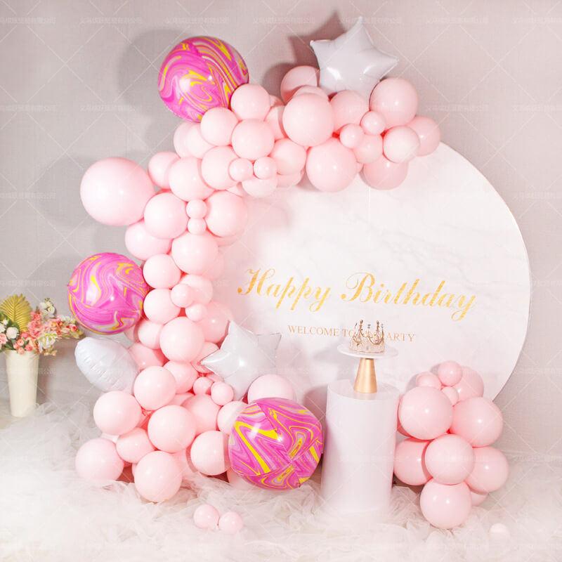 111pcs Pink Balloon Kit for Baby Shower Girl's Birthday Party Decoration-ueventsupplies