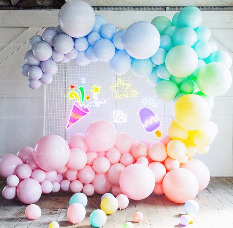 119pcs Blue-Pink-White Balloon Kit Gender Reveal, Baby Boy Or Girl 1st Birthday, House Warming Party Decoration-ueventsupplies