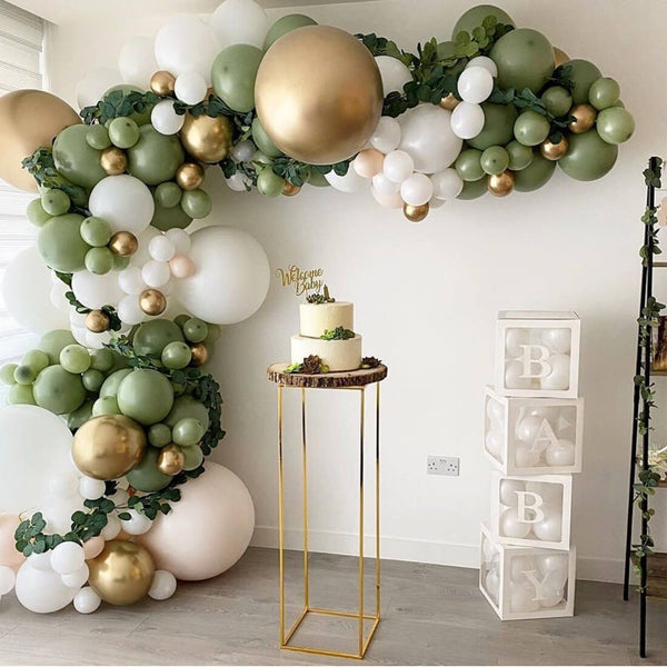 152pcs Sage Green Balloon Garland Arch Kit for Wedding Baby Shower Birthday Party Decoration-ueventsupplies