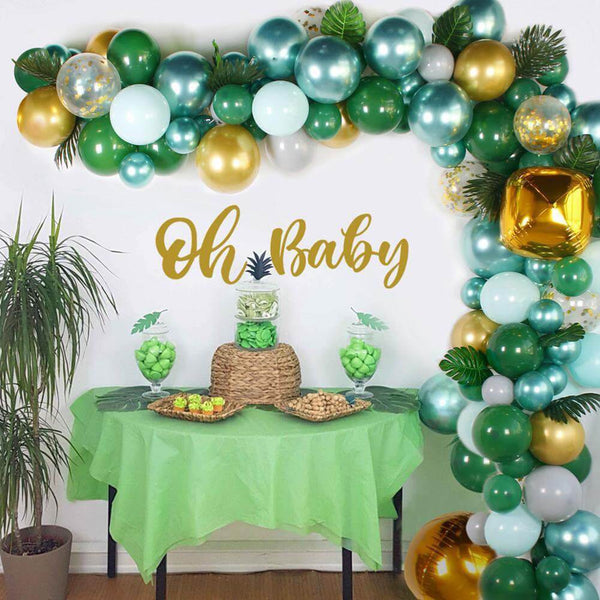 167pcs Jungle Party Balloon Arch Garland Kit - Green Theme Forest Animals Balloon Kit for Birthday Baby Shower-ueventsupplies