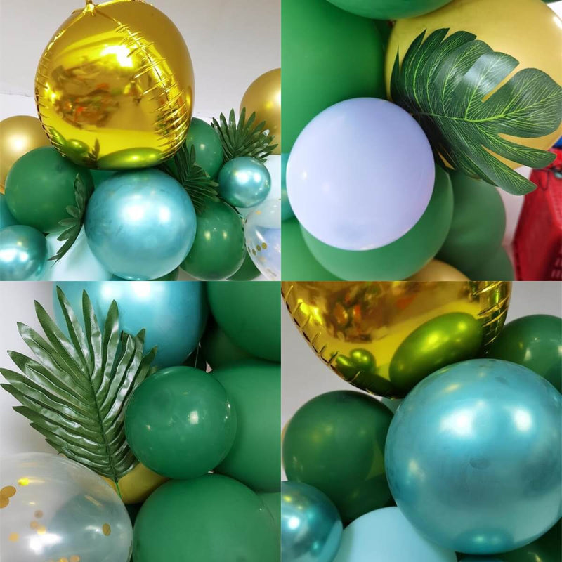 167pcs Jungle Party Balloon Arch Garland Kit - Green Theme Forest Animals Balloon Kit for Birthday Baby Shower-ueventsupplies