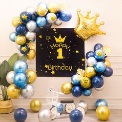 Baby First Birthday Party  Balloon and Backdrop Kits Decoration Scene