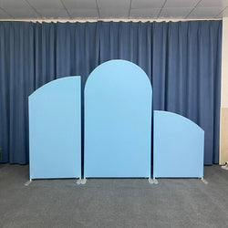 Sky Blue Theme Birthday Party Decoration Chiara Backdrop Arched Wall Covers-ueventsupplies