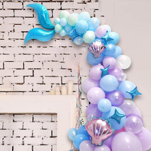 Mermaid Tail Balloon Kit for Mermaid Theme Party and Birthday Party Decoration