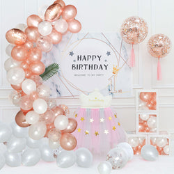 Rose Gold  Balloon Garland Set for Wedding Birthday Decoration