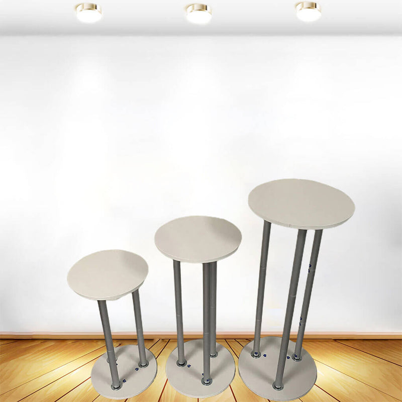Display Cylinder Pedestals, Assembly Party Round Plinths Custom Size Available-ueventsupplies