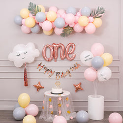 Pink Balloon Kit for Girl's First Birthday Party & Baby Shower Decoration