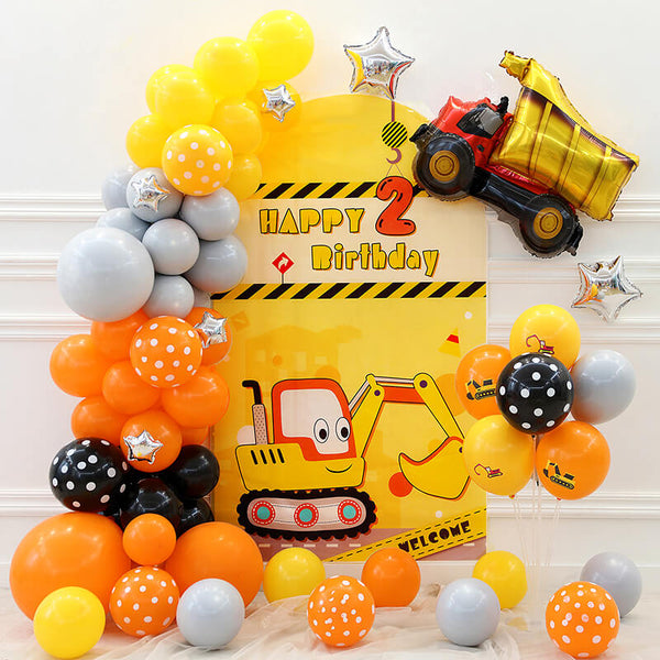 Truck Theme Balloon Kit for Boys Birthday Party Decoration
