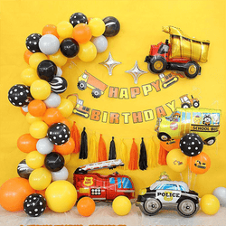 Trucks Theme Balloon Kit for Boys Birthday Party Decoration
