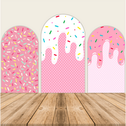 Candy Theme Birthday Party Decoration Chiara Backdrop Arched Wall Covers-ueventsupplies