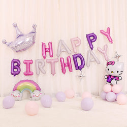 Kitty HAPPY BIRTHDAY Balloon Kit for Girls' Birthday Party Decoration