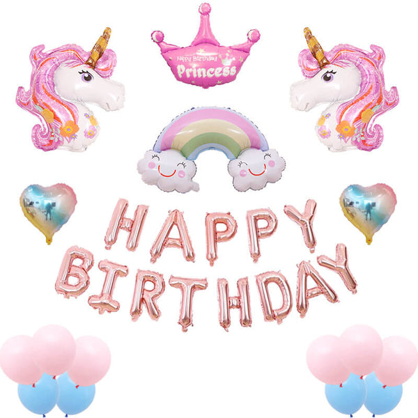 Pink Unicorn Balloon Kit for Birthday Party Unicorn Theme Party Decoration