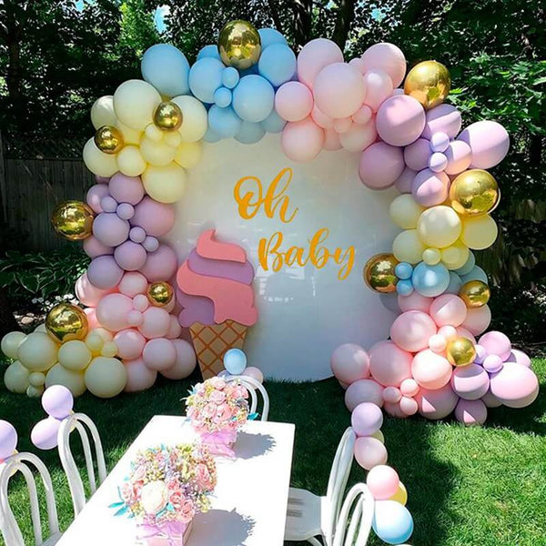 122pcs Rainbow Balloon Arch Garland Kit - Balloon Kit for Wedding Birthday Baby Shower Decorations-ueventsupplies