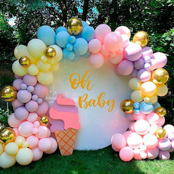 122pcs Rainbow Balloon Arch Garland Kit - Balloon Kit for Wedding Birthday Baby Shower Decorations-ueventsupplies