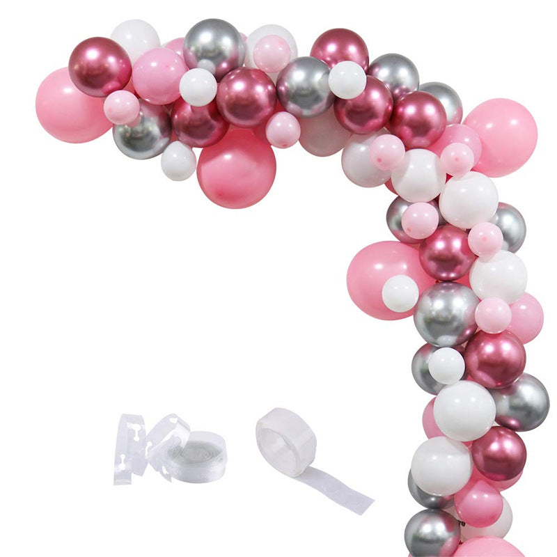 Pink and Rose Gold Balloon Garland Kit for Wedding Baby Shower Decor